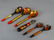 Russian Khokhloma Hand Painted Spoon Lot - 2