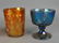 Lot of 4 Carnival Glass Containers - 2
