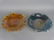 Lot of 2 Ruffle Edged Carnival Glass Bowls - 2