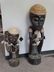 Pair of Carved Wooden African Statues