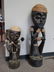 Pair of Carved Wooden African Statues - 2