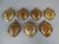 Lot of 7 African Bronze Passport Masks / Weights