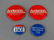 Lot of 4 Original Presidential Campaign Buttons