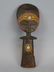 African Carved Masked Wood Fertility Idol