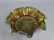 Large Ruffle Edged Carnival Glass Grape Bowl