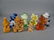 Lot of 8 Vintage Slag Glass Clowns