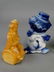 Lot of 8 Vintage Slag Glass Clowns - 3