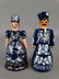 Pair of Russian Wooden Figural Boxes