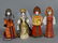 Lot of 4 Russian Porcelain Dolls