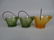 5 Cambridge Glass Bucket & Coal Scuttle Ashtrays - 2