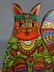 Russian Handpainted Cat Art - 2