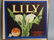 Original Fruit Crate Label - Lily Brand Oranges