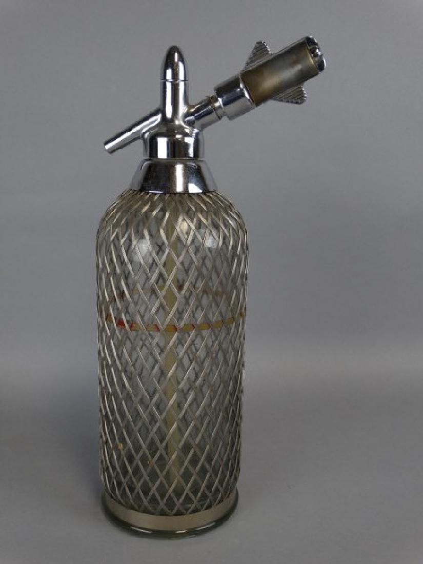 Wire Covered Antique Seltzer Bottle (1 of 3)