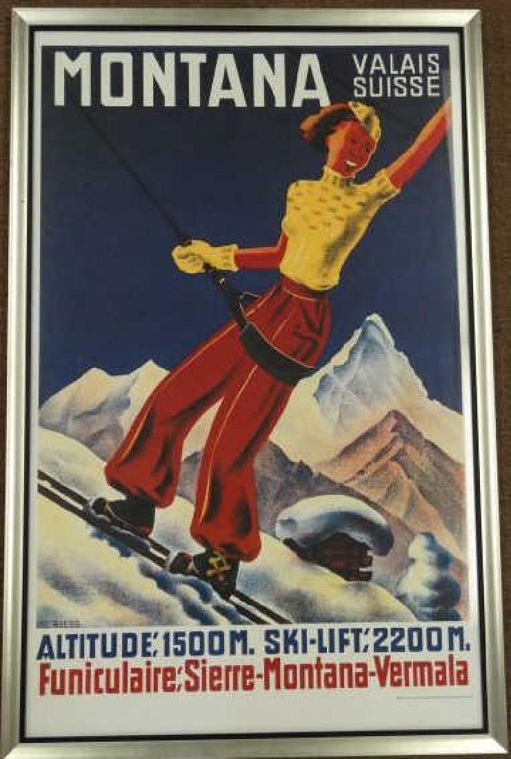 Vintage Montana Skiing Poster (1 of 6)