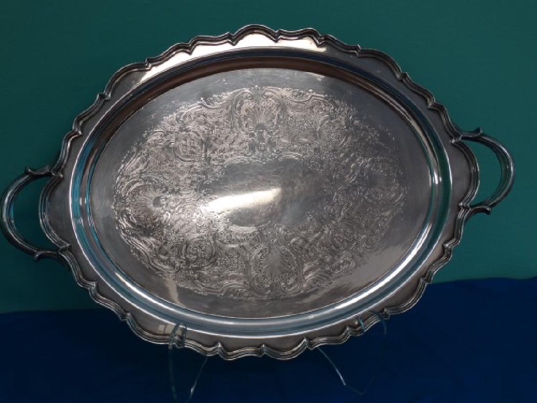 Reed & Barton Silver Plated Tray - Provincial (1 of 4)