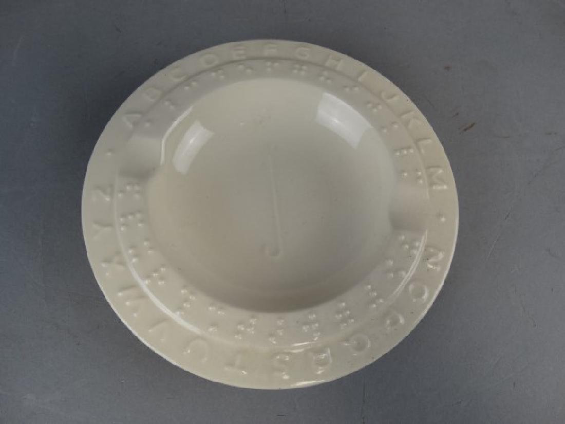 Vintage Braille Ashtray: Vintage Braille Ashtray Size : 6" Dia.