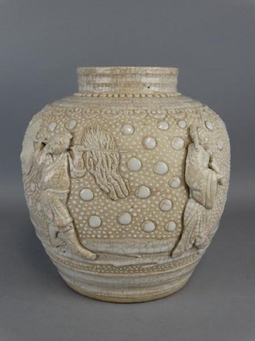 Large Chinese Crackleware Pot (1 of 7)
