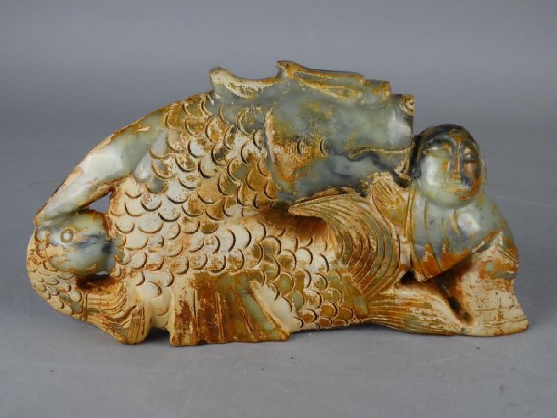 Highly Carved Jade Figural Group (1 of 7)