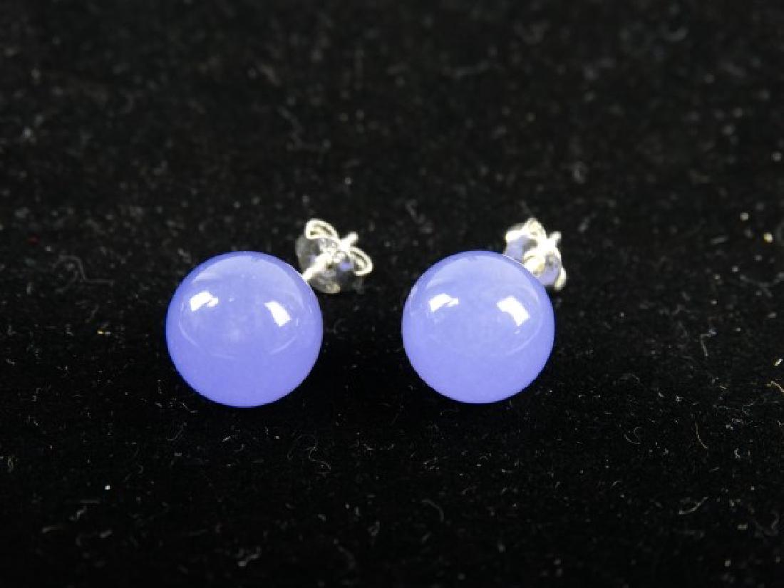 Pair of Lavender Jade Earrings (1 of 2)