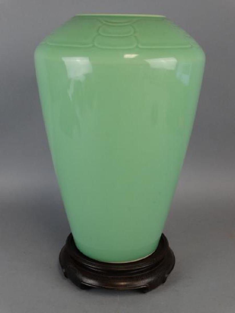 Japanese Arita Celadon Vase (1 of 4)