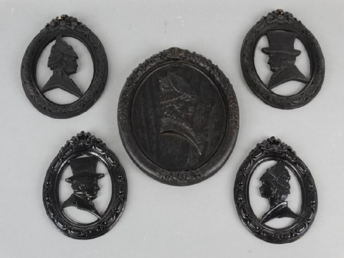 Lot of 5 Silhouette Placques (1 of 3)