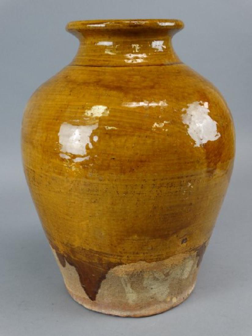 Large Japanese Studio Art Pottery Glazed Vase (1 of 4)