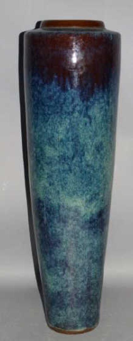Large Chinese Flame Glazed Yixing Pottery Vase (1 of 7)