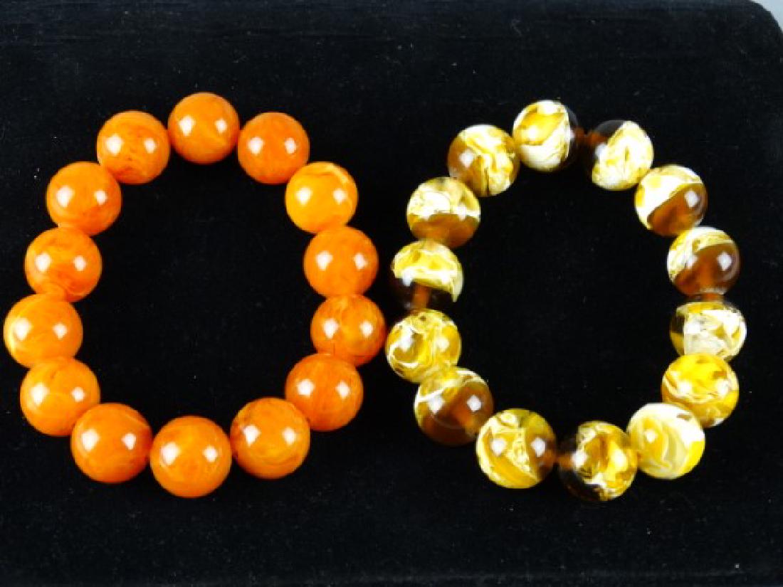 Lot of 2 Stretch Bead Bracelets (1 of 3)