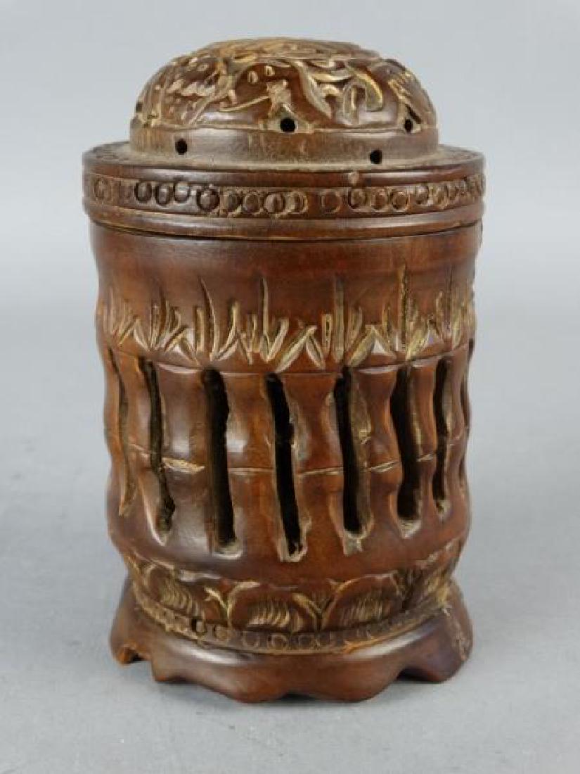Carved Wooden Cricket Cage (1 of 4)