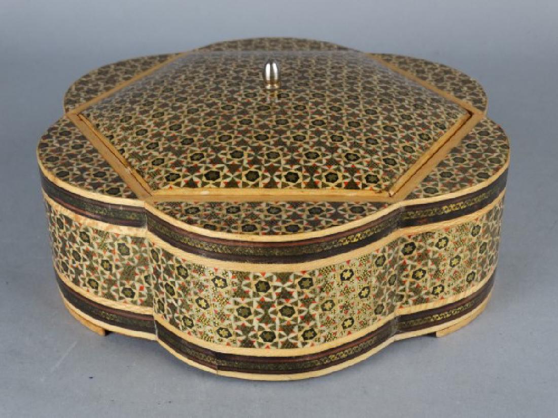 Large Middle Eastern Inlaid & Painted Box (1 of 5)