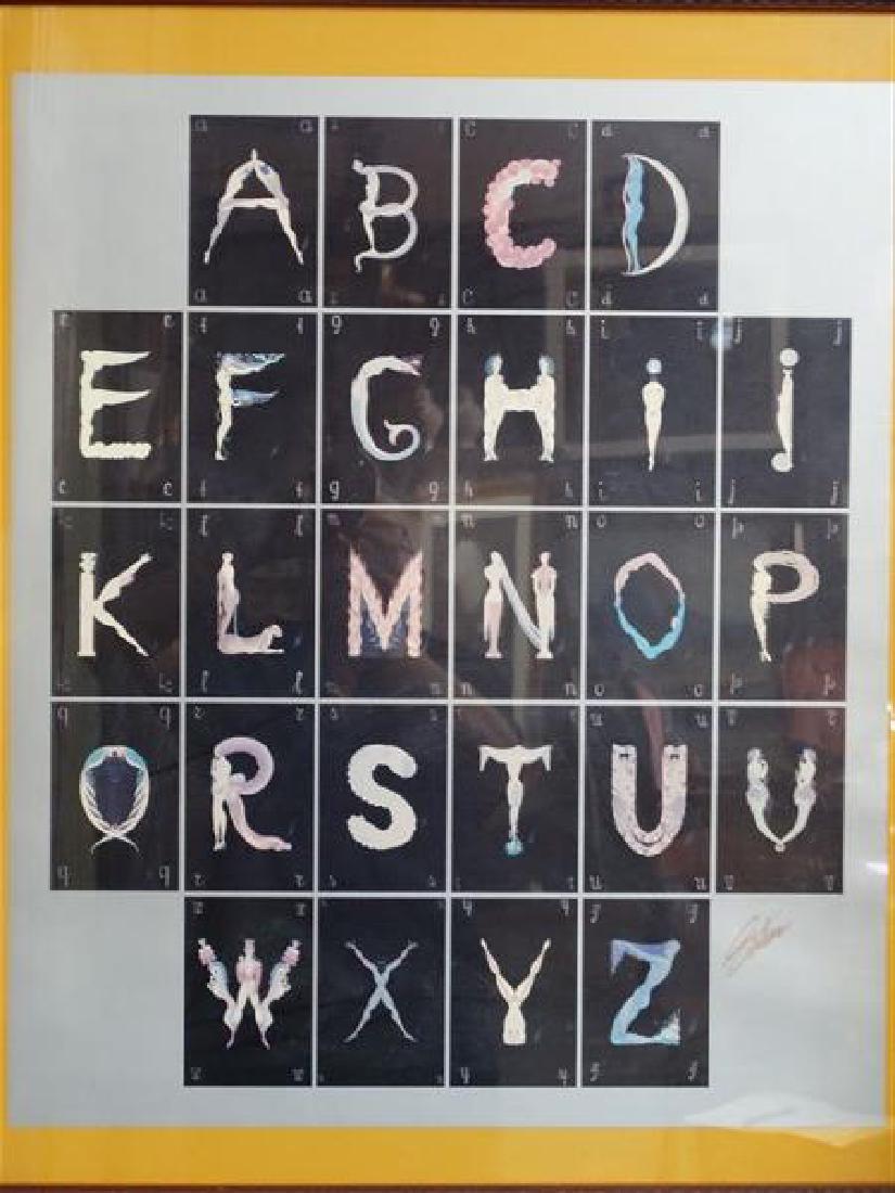 ERTE - Signed Alphabet Print: ERTE - Signed Alphabet Print Size : 26.25" x 32.5"