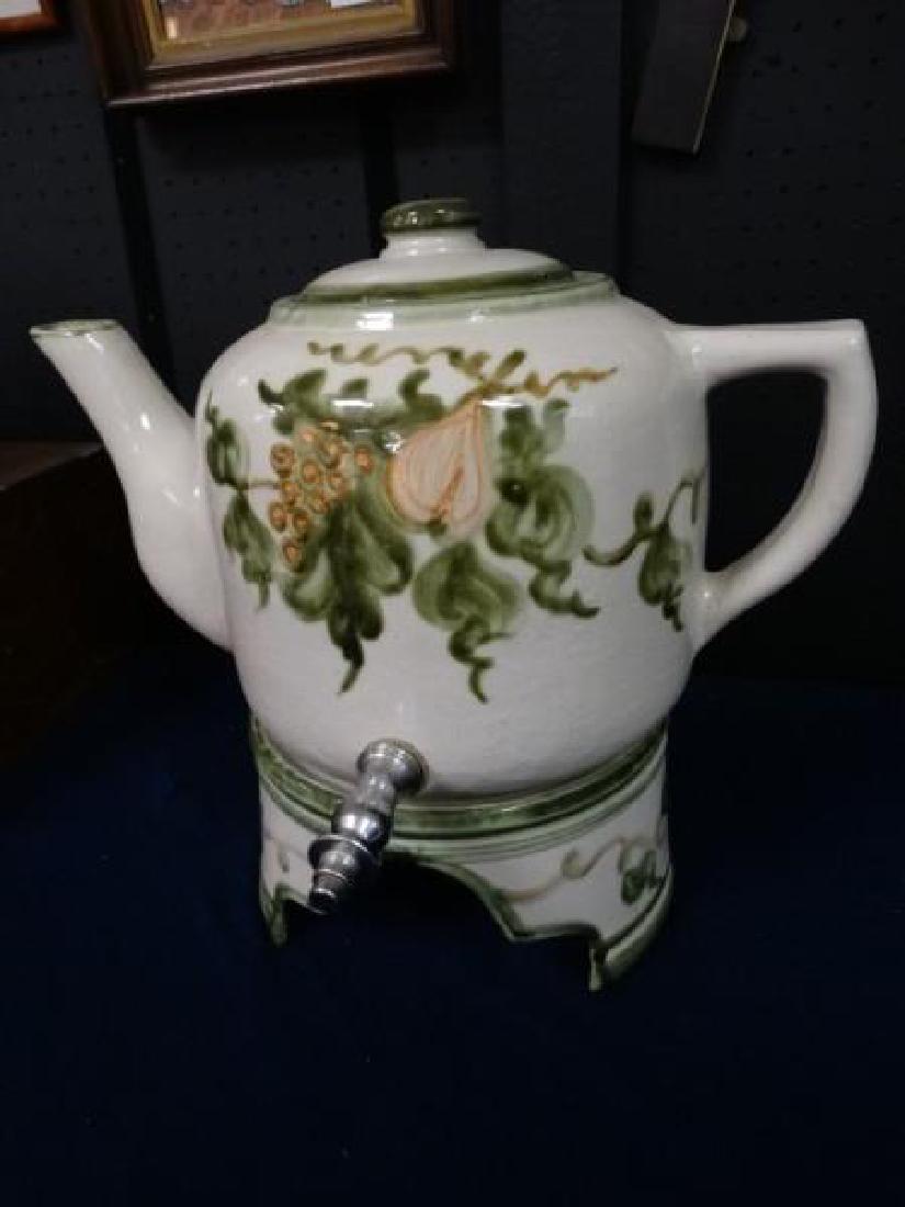 John Taylor Porcelain Beverage Set: John Taylor Porcelain Beverage Set Size : 15" H x 16.5" Dia. at handle.