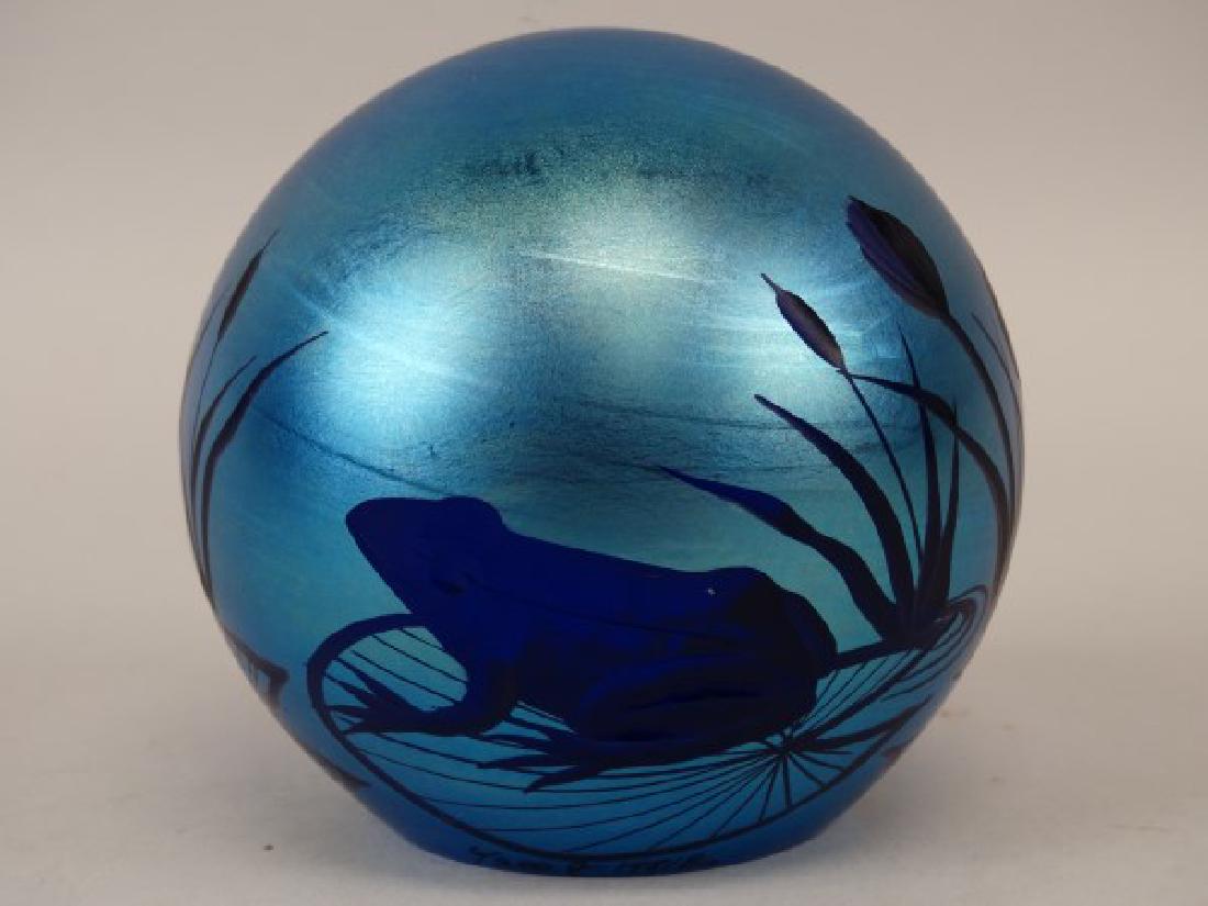 Orient & Flume Paperweight: Orient & Flume Paperweight - Frog Theme Numbered: 6/200 Signed: 1981 L. Richter Size: 3"H