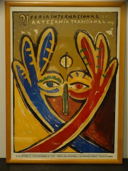 21st Feria Internacional de Artesania Tradicional: 21st Feria Internacional de Artesania Tradicional, Chile Size : 23" x 31 1/2" frame.