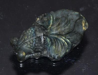 Carved Labradorite Specimen - Koi Fish: 2 1/8" L