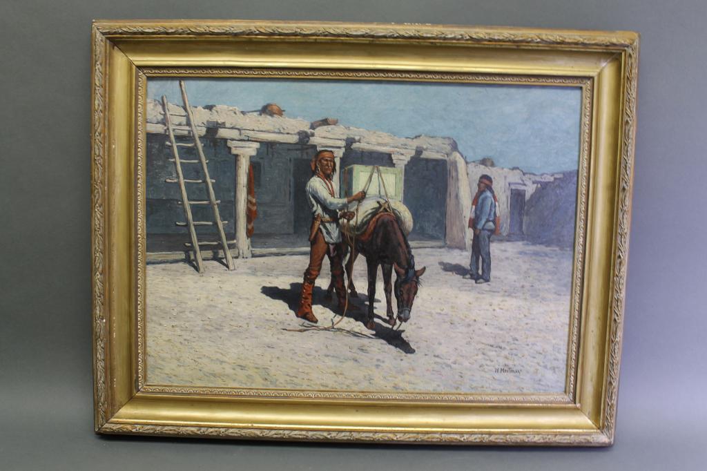 WILLIAM MEUTTMAN - Oil on Canvas Painting (1 of 9)