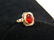 14kt. Gold & Pink Opal / Garnet Ring - 3