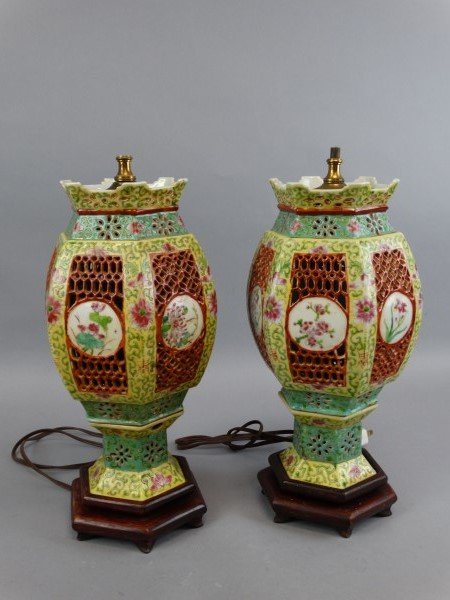 Pair of early 1900's Chinese Wedding Lanterns (1 of 3)