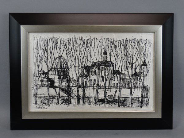 DAVID ADICKES - City Scape on Stone: 1980-2015 Size: 21" x 15"