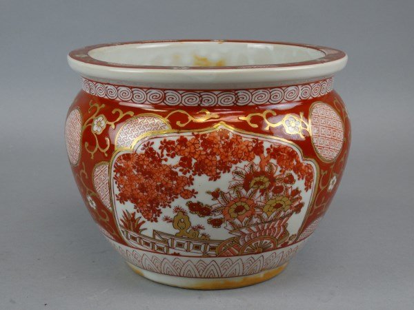 Japanese Gold Imari Fish Bowl (1 of 4)