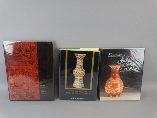 Grouping of 3 Great Chinese Study Guides: Grouping of 3 Great Chinese Study Guides 1. Masterpieces of Chinese Lacquer from the Mike Healy Collection, 88 pgs., published in 2005 2. The Wares of The Ming Dynasty by R.L. Hobson, 208 pgs. + numer