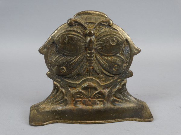 Vintage Brass Butterfly Doorstop: Vintage Brass Butterfly Doorstop Antique Framed Print of Jesus Size : 5.5" T