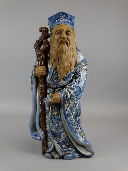 Japanese Blue & White Pottery Elder (1 of 9)