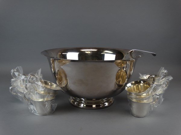 Webster Wilcox Silver Punch Bowl Set (1 of 6)