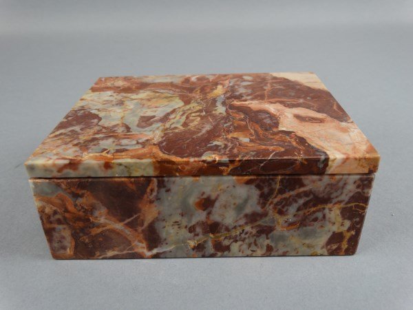 Heavy Carved Marble Dresser Box (1 of 3)