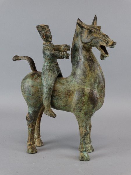 Chinese Bronze Horse & Rider (1 of 5)