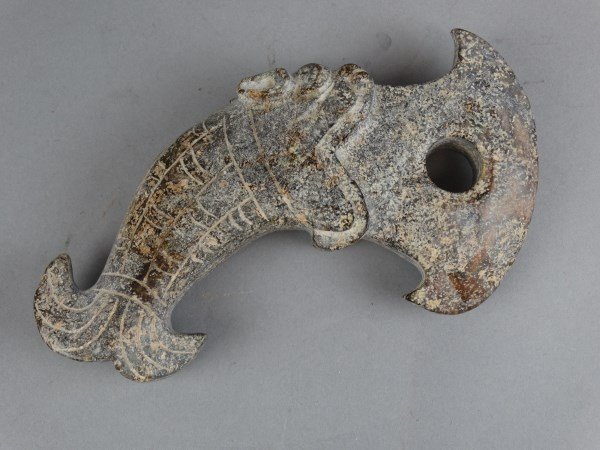 Hardstone Carving - Fish with Ax Head (1 of 4)