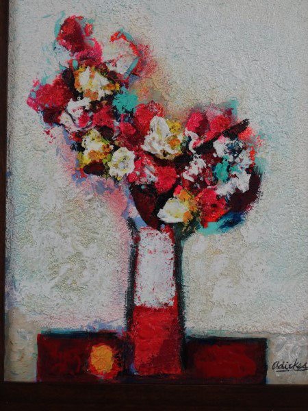 DAVID ADICKES - Still Life - Acrylic on Panel: Size : 9" x 12" art.