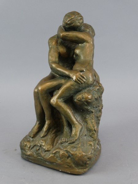 Marwal Sculpture of Couple Kissing (1 of 5)