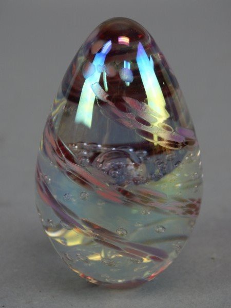 Glass Eye Studio Egg Shaped Paperweight (1 of 3)